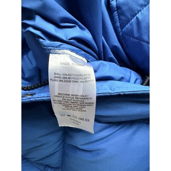 Quince Women’s Responsible Goose Down Puffer Jacket Blue Size M Warm Winter Coat - Picture 8 of 8